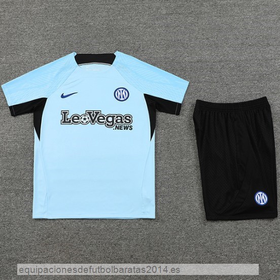 Nuevo Entrenamiento Conjunto Completo Inter Milan 23/24 Azul IIII Negro Baratas